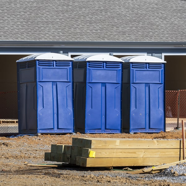 are there any restrictions on where i can place the porta potties during my rental period in Humboldt South Dakota